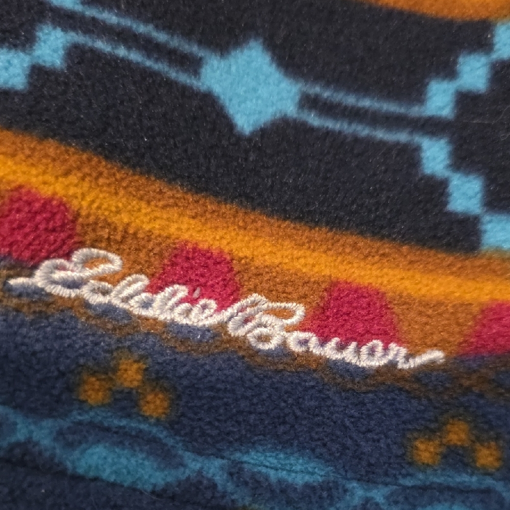 Eddie Bauer Multicolor Patterned Quarter-Zip Swea… - image 9